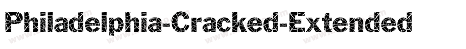 Philadelphia-Cracked-Extended Italic字体转换